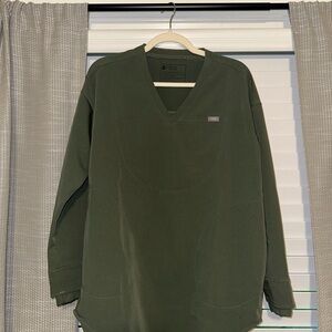 FIGS Halle V-Neck Longsleeve Tunic Scrub Top Small